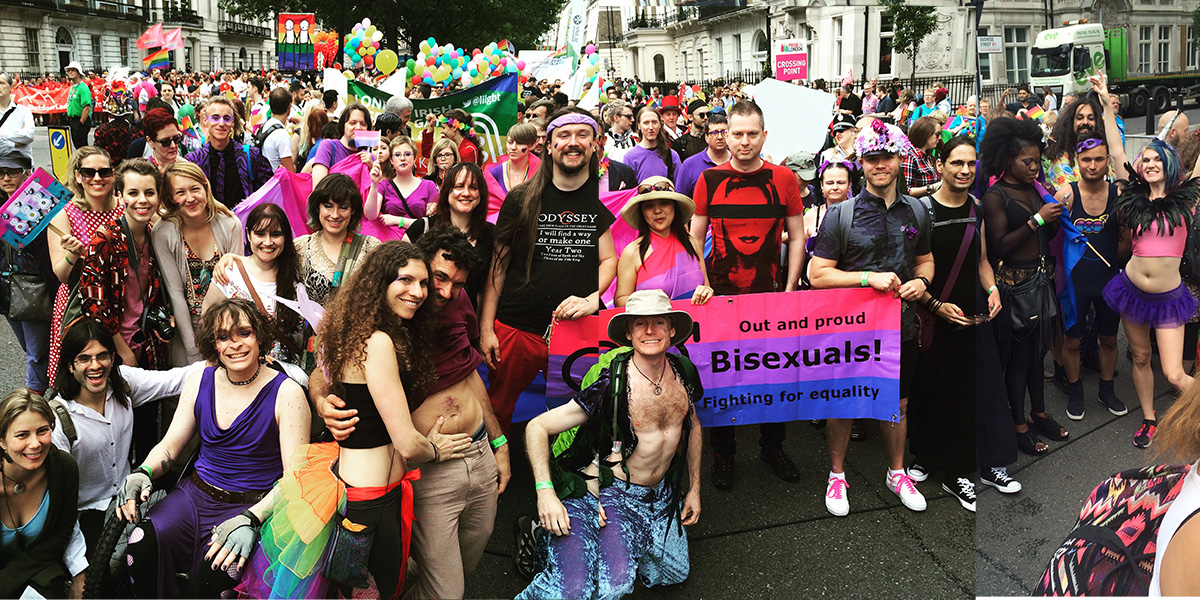 Bisexuals at London Pride 2017